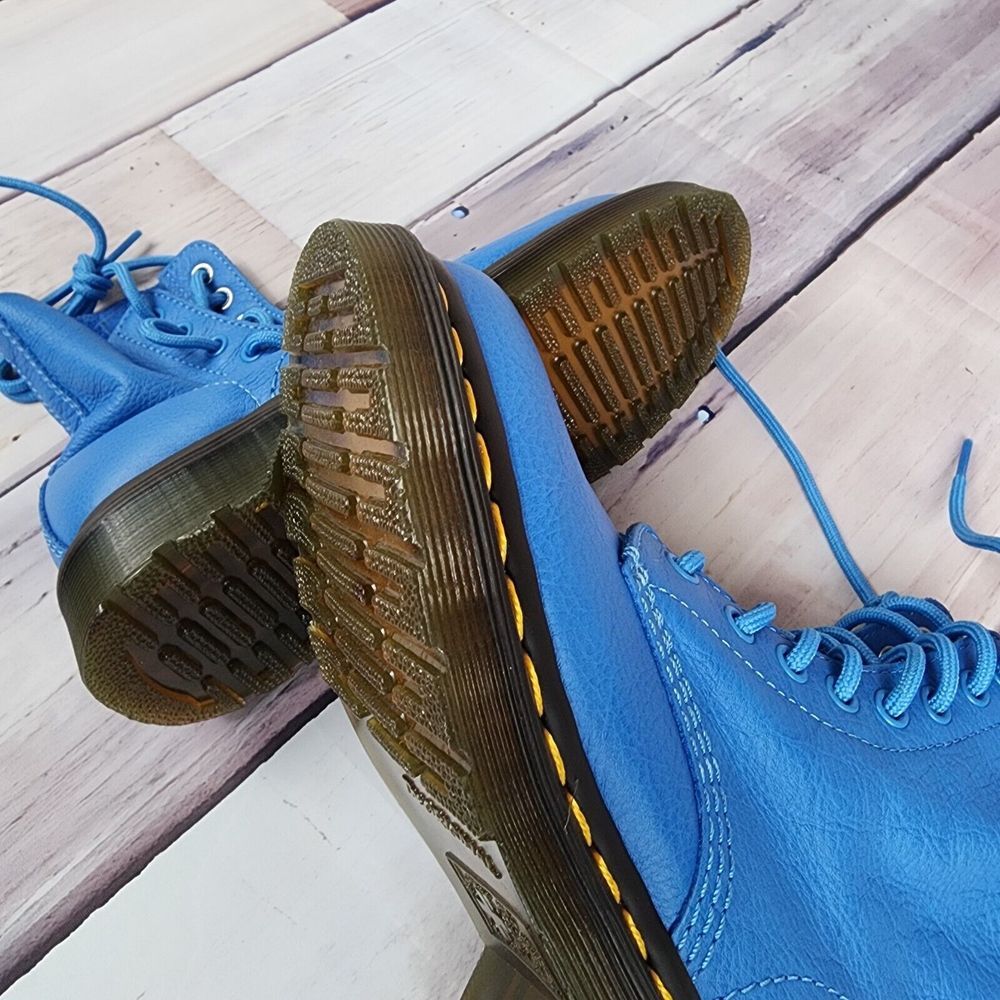 Dr. Martens 1460‎ Pascal Blue Virginia Leather Ankle Boots SIZE 5 - Picture 8 of 13